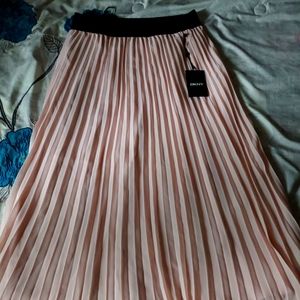 DKNY blush midi skirt